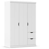 KLEIDERSCHRANK in Weiss  - Weiss, Basics, Holzwerkstoff (136/203/56cm) - Boxxx