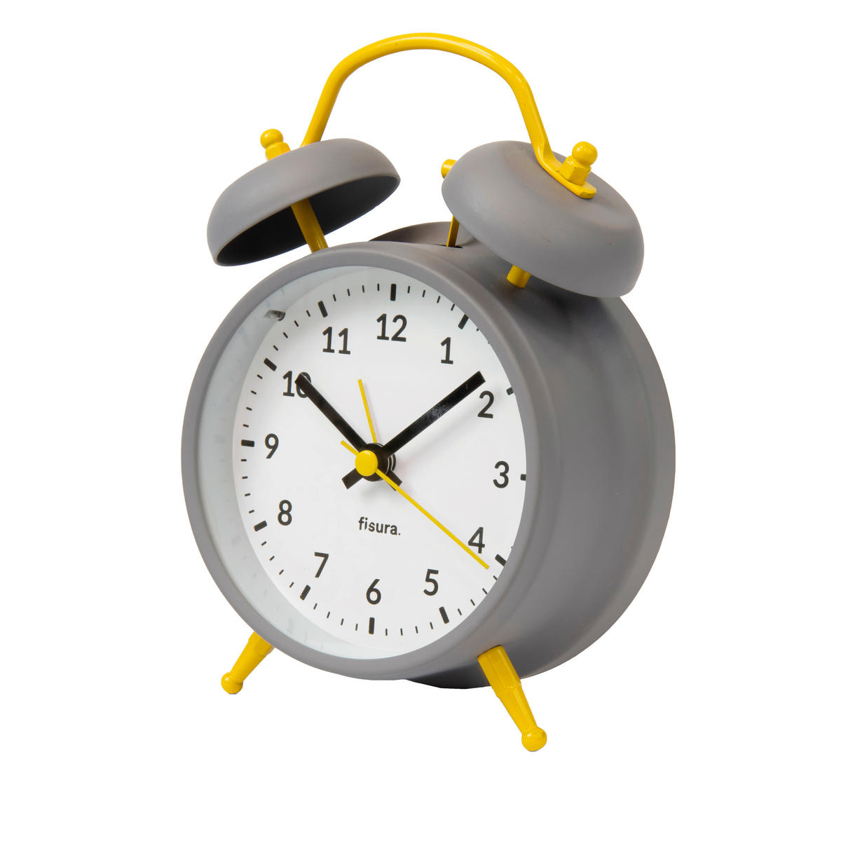 UHR Gelb, Grau, Schwarz, Weiß  - Gelb/Schwarz, Design, Metall (12/7/16cm)