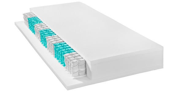 TASCHENFEDERKERNMATRATZE 90/200 cm Höhe ca. 22 cm  - KONVENTIONELL, Textil (90/200cm) - Xora
