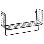 WANDREGAL  - Schwarz, Basics, Metall (50/15/25cm) - Ambia Home