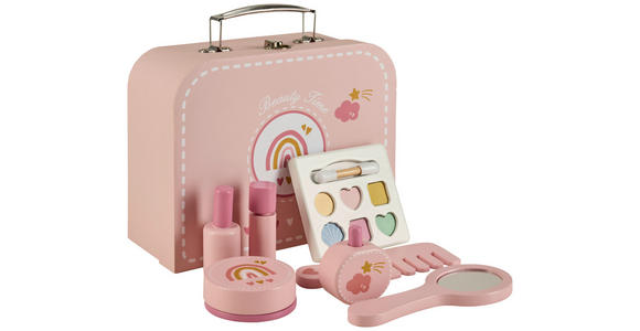SPIELKOFFER BEAUTY  - Multicolor/Rosa, Basics, Holz/Papier (22/9/20,5cm) - My Baby Lou