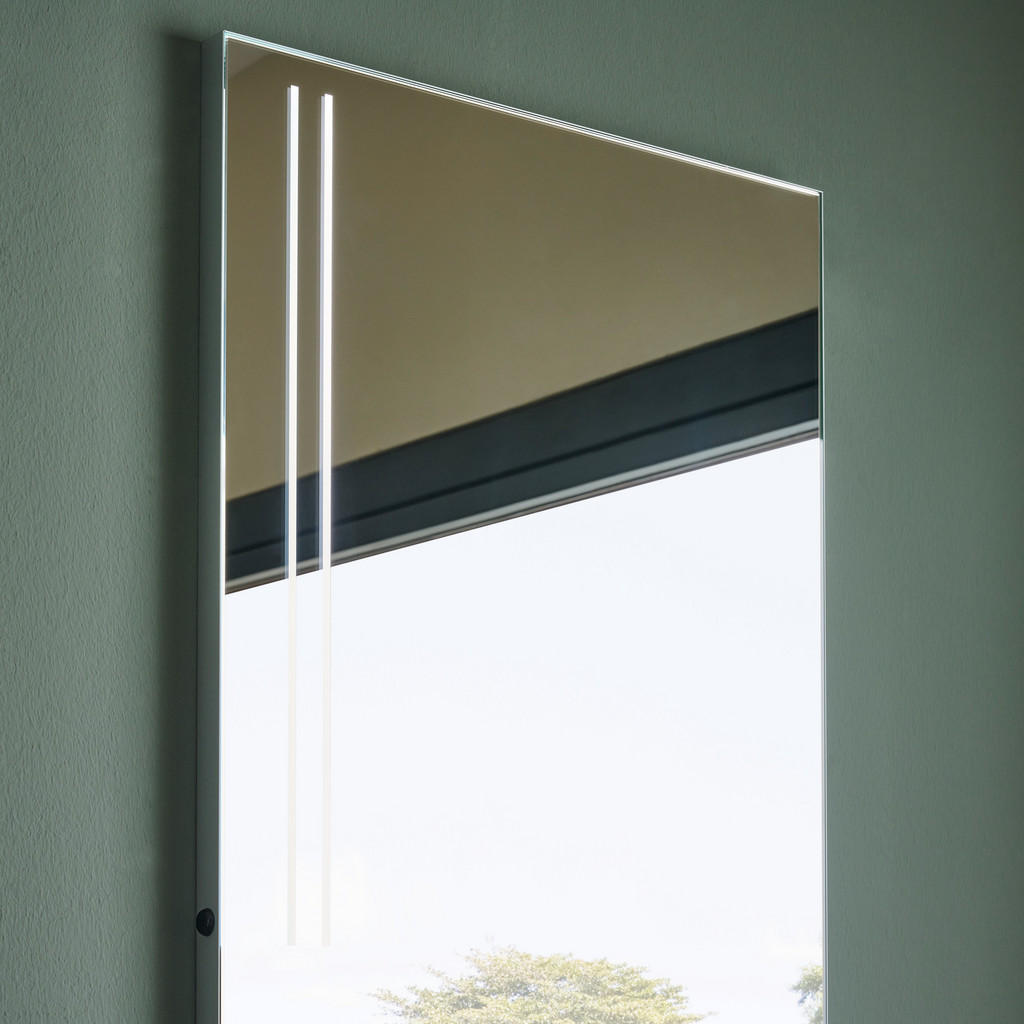 Thumbnail - Novel Badezimmerspiegel Levels, Silber, Glas, rechteckig, 50x109x3 cm, feuchtraumgeeignet, Badezimmer, Badezimmerspiegel...