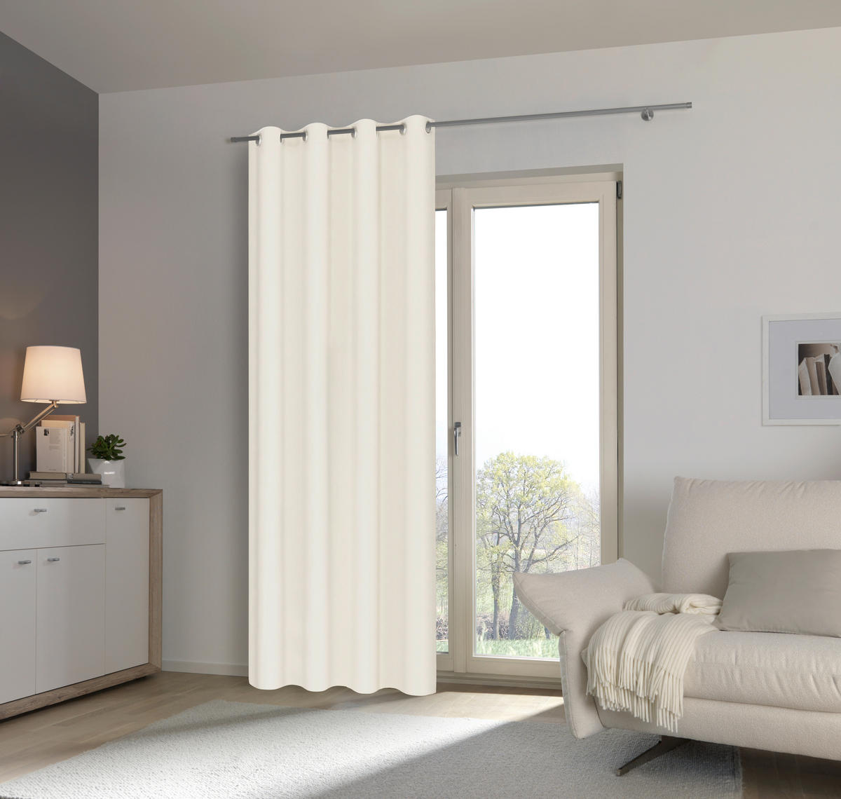 ÖSENSCHAL Aneka 140/245 cm   - Weiß, Basics, Textil (140/245cm) - Esposa