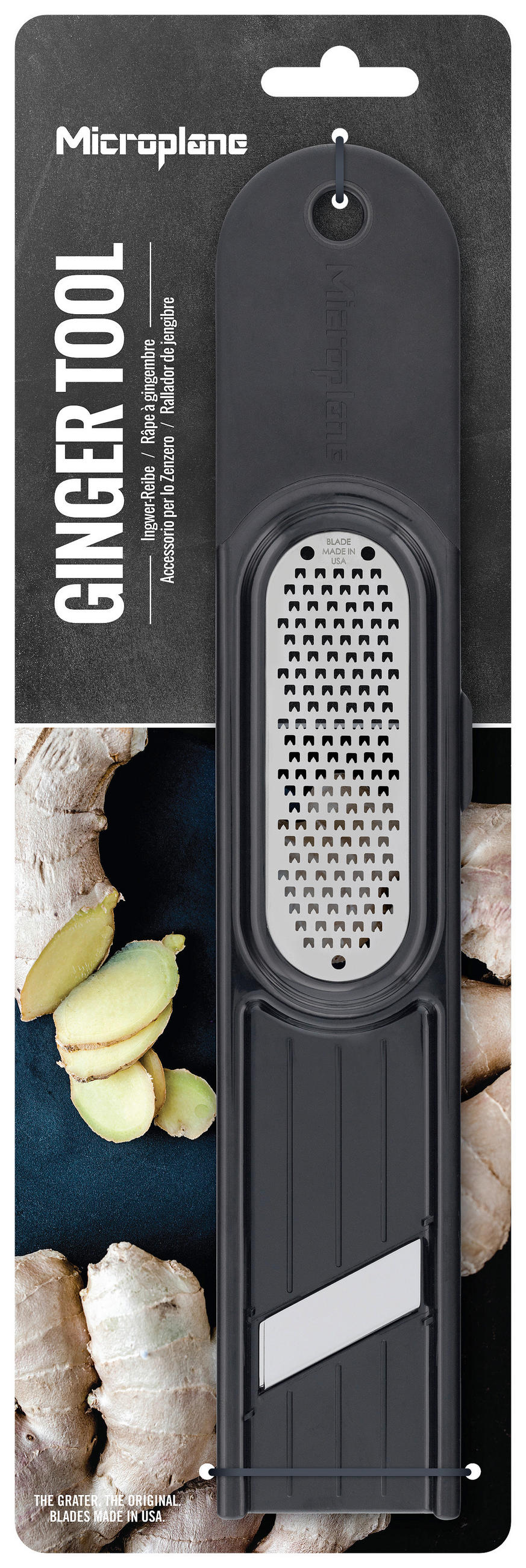 ALLZWECKREIBE  - Schwarz, Basics, Kunststoff/Metall (5/27,5/1cm) - MICROPLANE