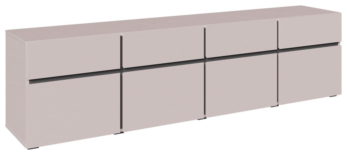 NIZKA OMARICA kašmir  - črna/kašmir, Design, leseni material (200/52,8/40cm) - Xora