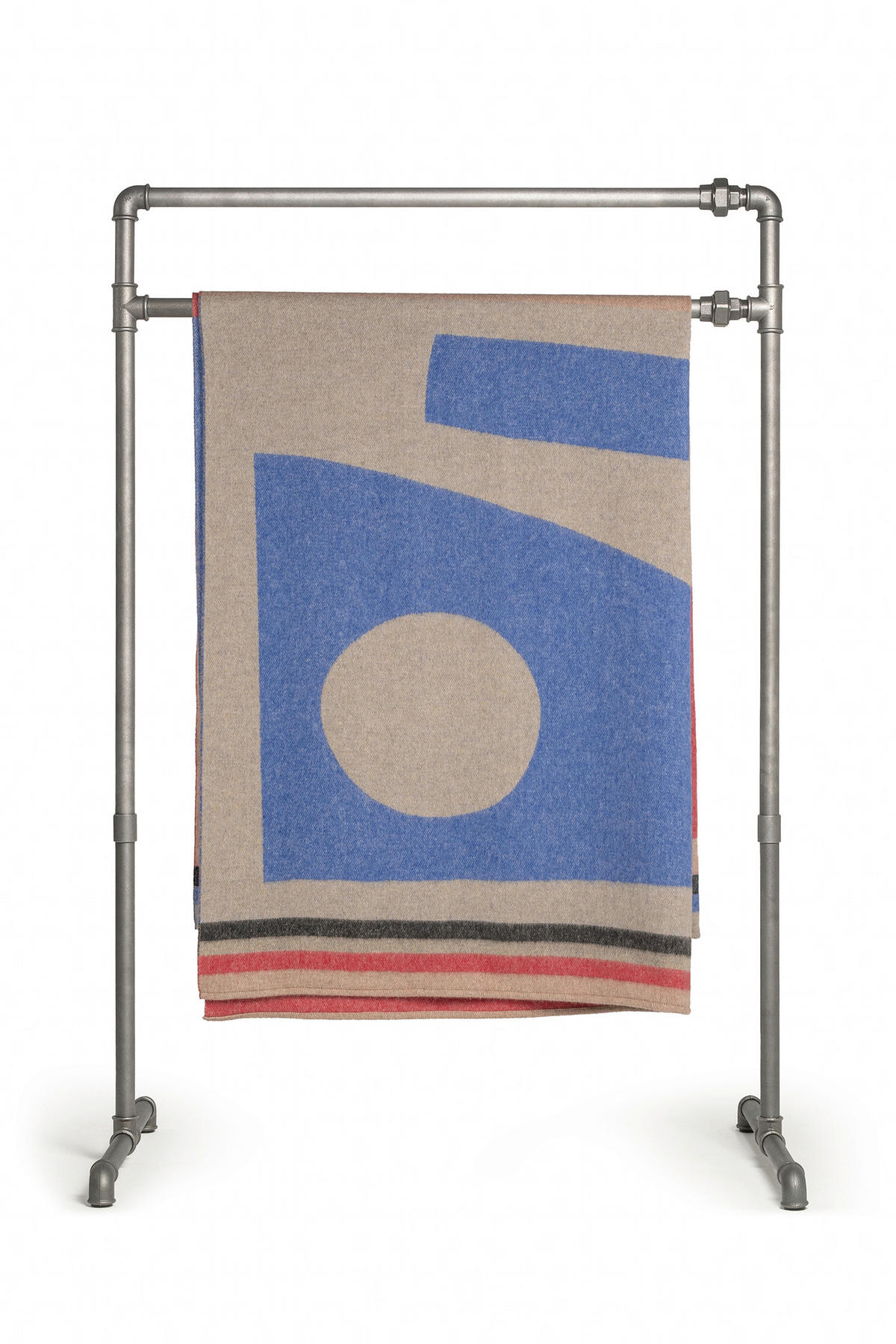 WOHNDECKE ALMA 130/180 cm  - Blau/Beige, Trend, Textil (130/180cm) - Markslöjd