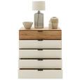 KOMMODE in 92/94,2/44 cm - Kaschmir/Eichefarben, Natur, Glas/Holz (92/94,2/44cm) - Valnatura