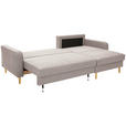 ECKSOFA in Flachgewebe Naturfarben - Eiche Wotan/Naturfarben, KONVENTIONELL, Holz/Textil (255/157cm) - Carryhome