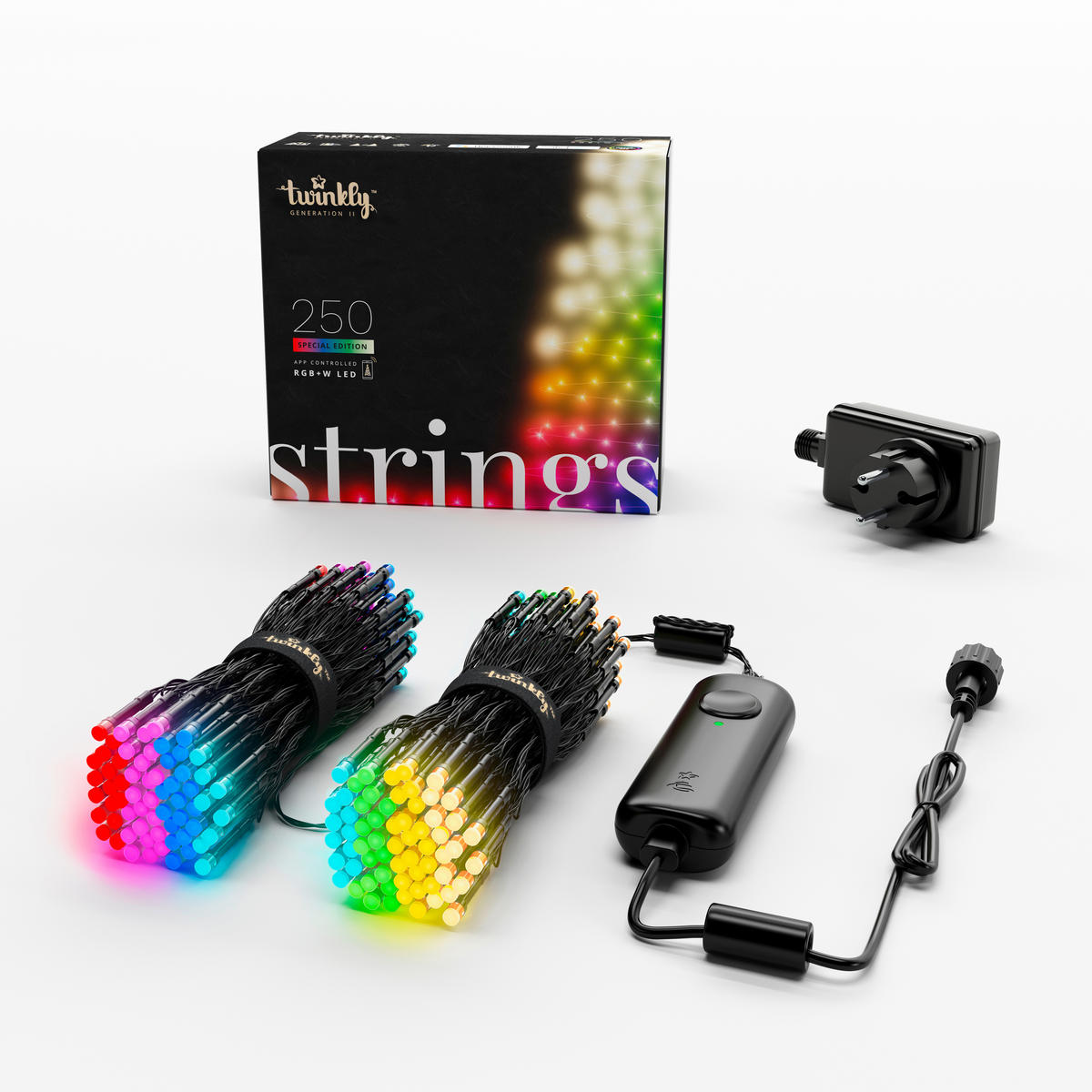 LED-DEKOLEUCHTE Twinkly 2000 cm   - Blau/Rot, Basics, Kunststoff (2000cm)