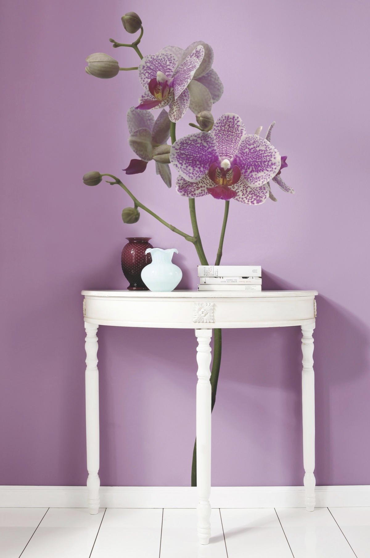 DEKOSTICKER Orchidee  - Pink/Weiß, Natur, Kunststoff (100/70cm) - Komar