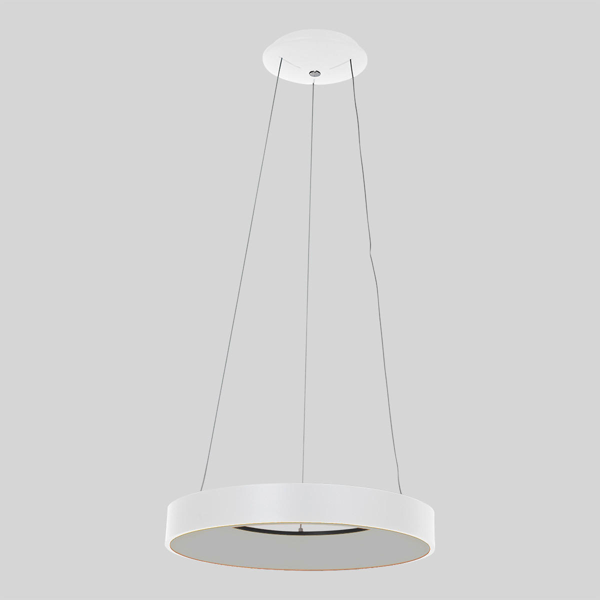 PENDELLEUCHTE Ringlede 48/165 cm   - Weiß, Basics, Kunststoff/Metall (48/165cm)