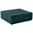 HOCKER Feincord Dunkelgrün  - Dunkelgrün/Schwarz, Design, Kunststoff/Textil (107/39/107cm) - Hom`in