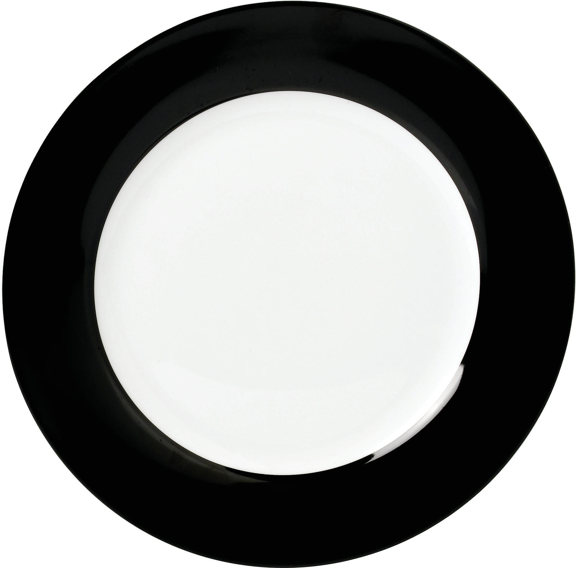 SPEISETELLERSET VARIO 6-teilig - Schwarz/Weiß, Basics, Keramik (26,5cm) - Van Well