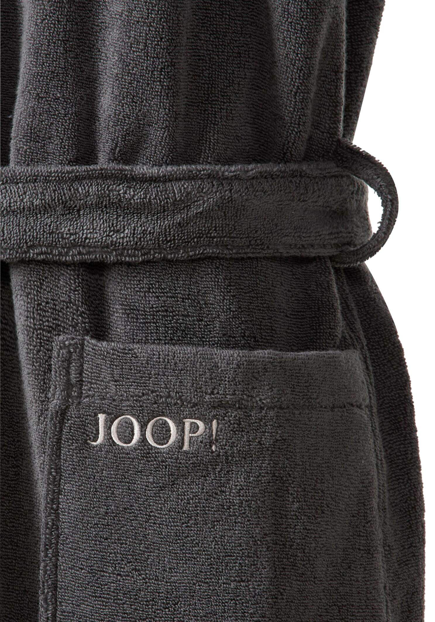 Thumbnail - Joop! Bademantel Bademantel Herren, Anthrazit, Grau, Textil, Uni, Gr. 46/48, Oeko-Tex® Standard 100, Taschen, besonders ...