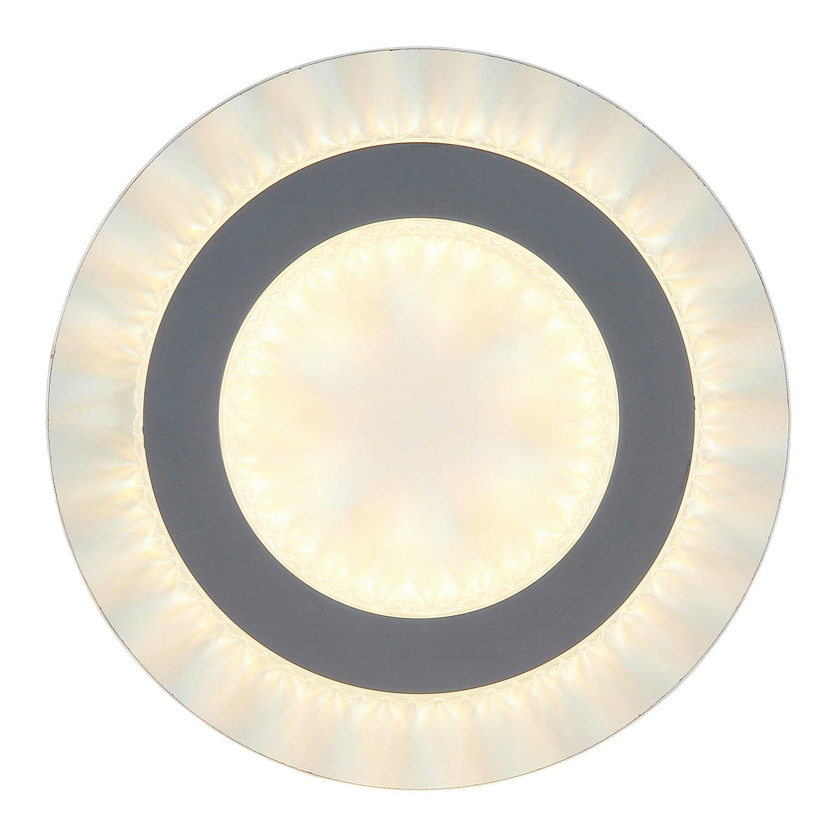 LED-DECKENLEUCHTE 20/5,5 cm   - Klar/Hellgrau, Design, Kunststoff/Metall (20/5,5cm) - Globo