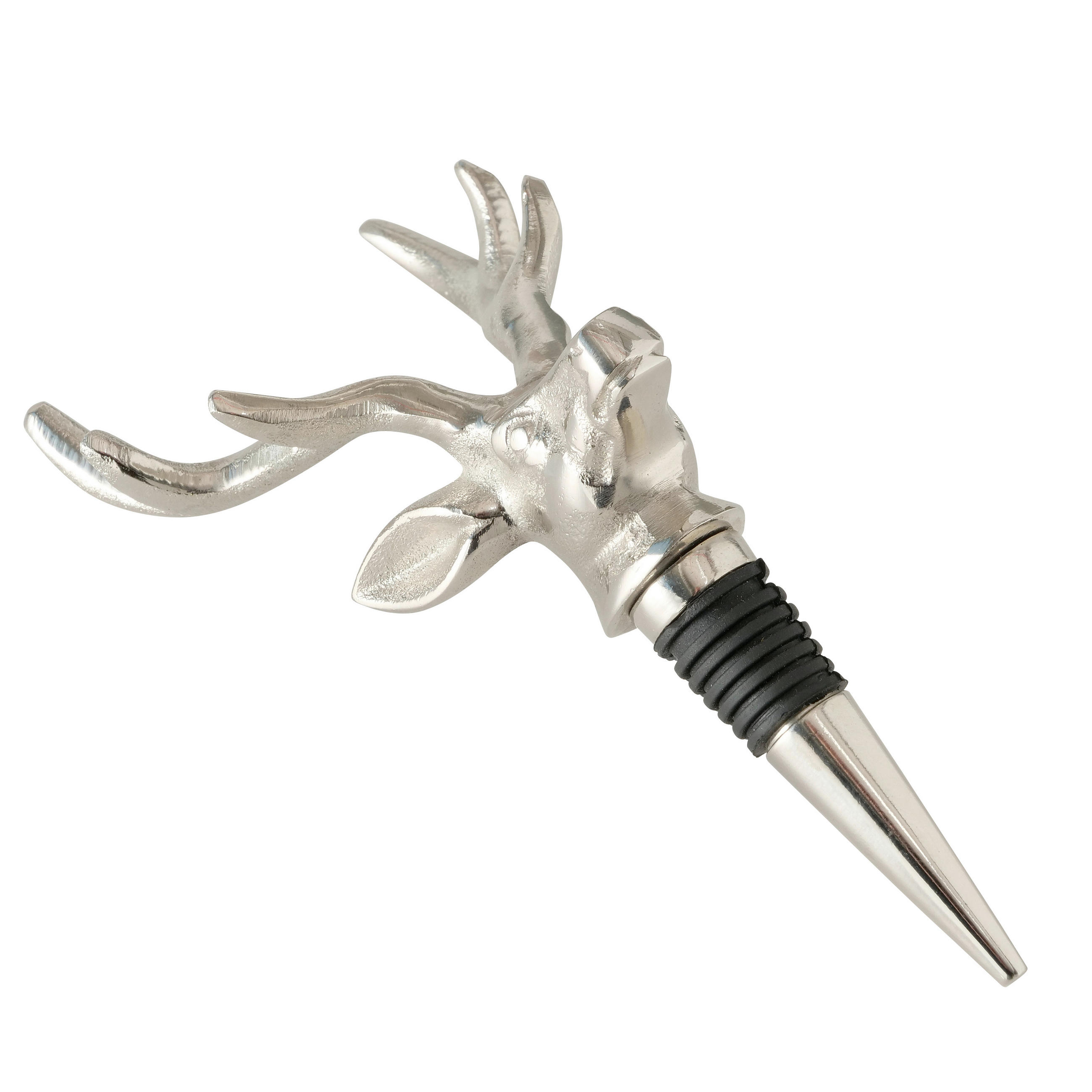 FLASCHENVERSCHLUSS - Silberfarben, Basics, Metall (7/19cm) - Ambia Home