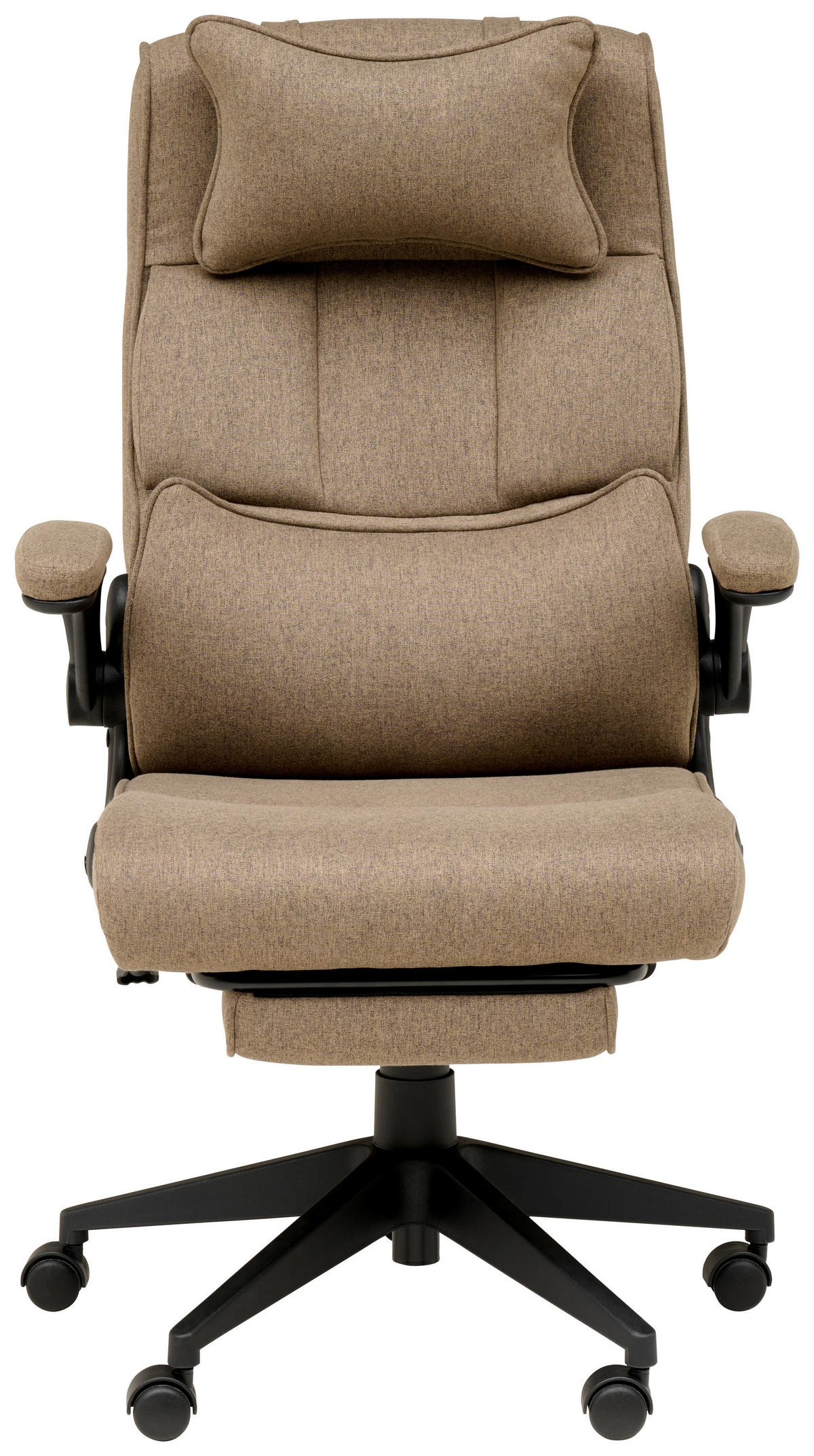 CHEFSESSEL  in Webstoff Braun  - Schwarz/Braun, MODERN, Kunststoff/Textil (62/112-122/65cm) - MID.YOU