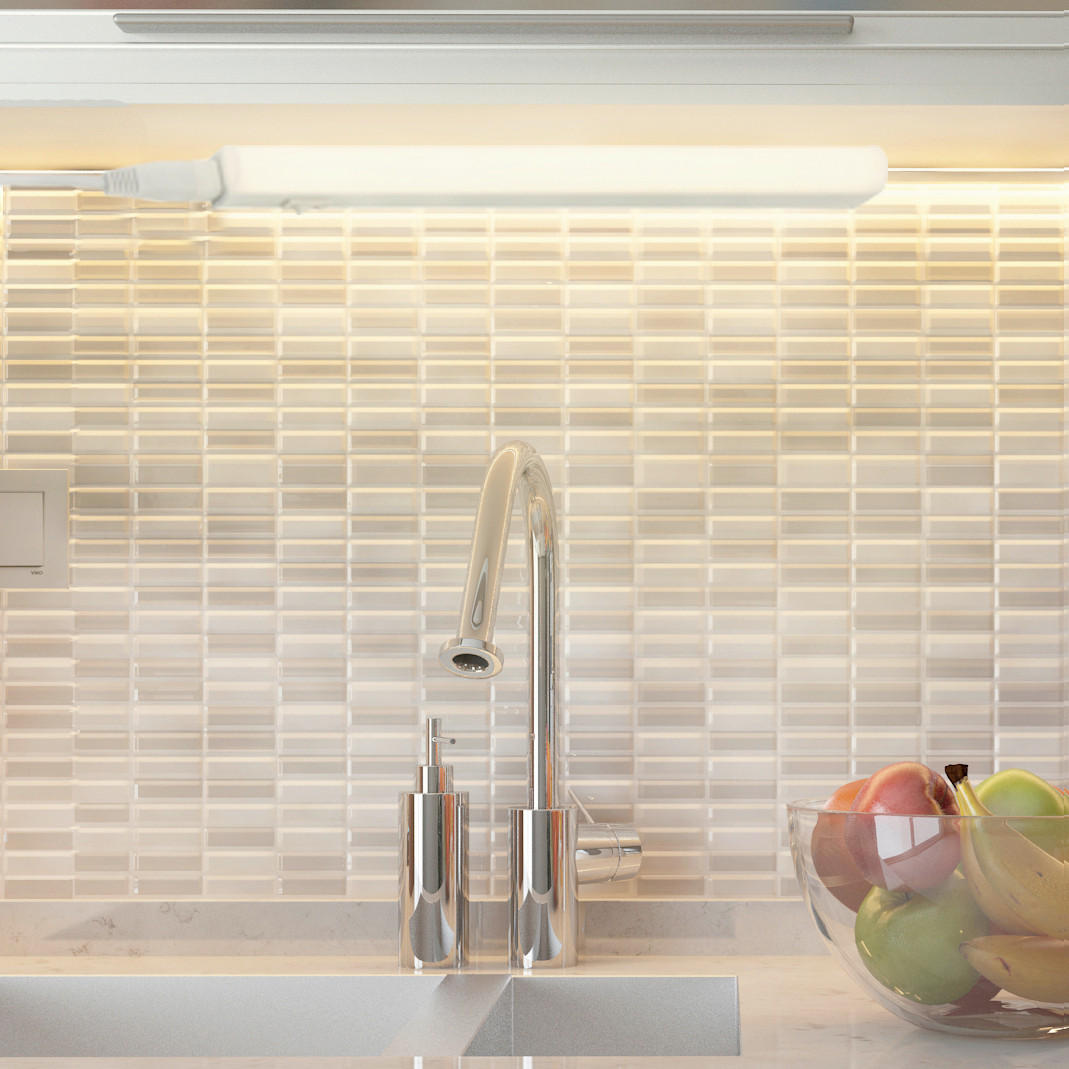 UNTERBAULEUCHTE 31,3/3/2,2 cm   - Weiß, KONVENTIONELL, Kunststoff (31,3/3/2,2cm)