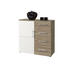KOMODA, bela, hrast sonoma - bela/hrast, Design, umetna masa/leseni material (88/91/38cm) - Carryhome KOMODA, bela, hrast sonoma - bela/hrast, Design, umetna masa/leseni material (88/91/38cm) - Carryhome