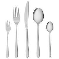 BESTECKSET Monza 30-teilig Edelstahl  - Edelstahlfarben, Basics, Metall - Justinus