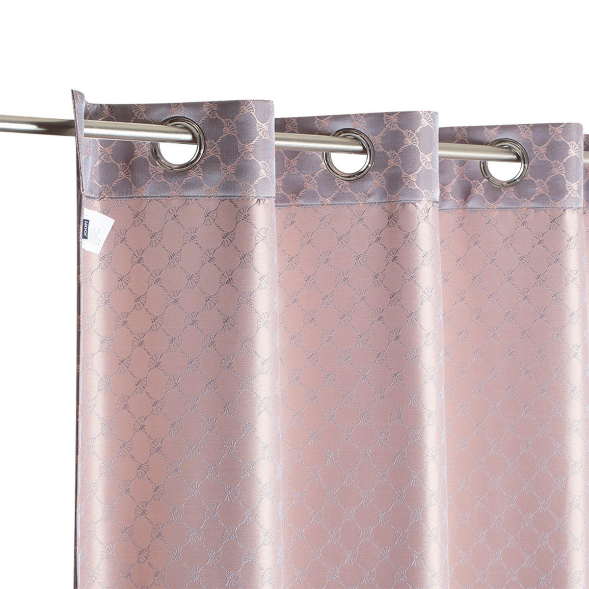 ZÁVĚS S OČKY, neprůsvitné, 140/250 cm - růžová, Design, textil (140/250cm) - Joop!