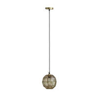 HÄNGLAMPA 20/120 cm  - mässingsfärgad, Klassisk, metall (20/120cm) - Globo