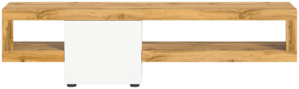 LOWBOARD  in 190/51/30 cm  - Eichefarben/Schwarz, Design, Holzwerkstoff/Kunststoff (190/51/30cm) - MID.YOU