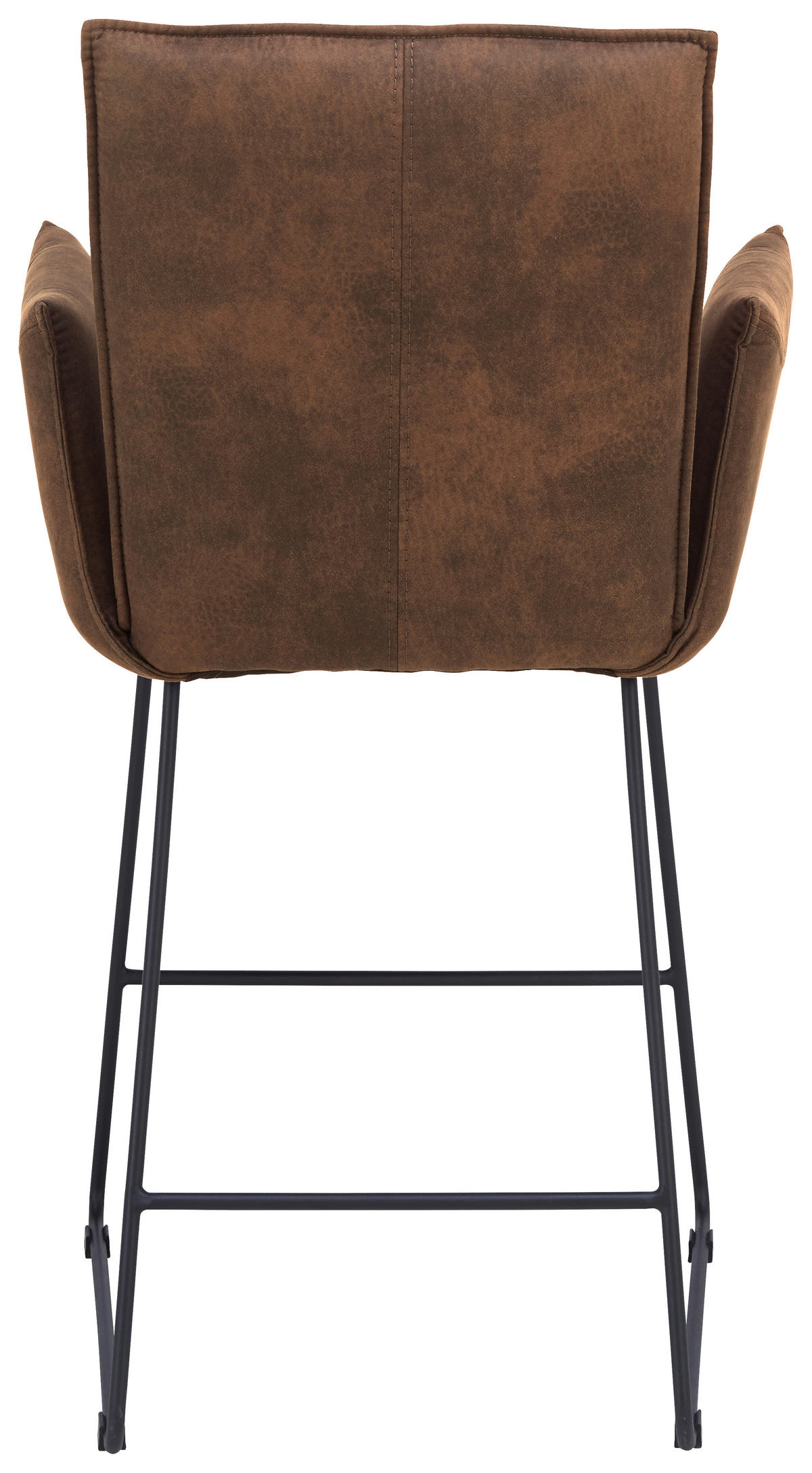 TRESENSESSEL Mikrofaser Schwarz, Graubraun Eisen Stoffauswahl, Gestellauswahl  - Graubraun/Schwarz, Design, Textil/Metall (56/98/62cm) - Valnatura