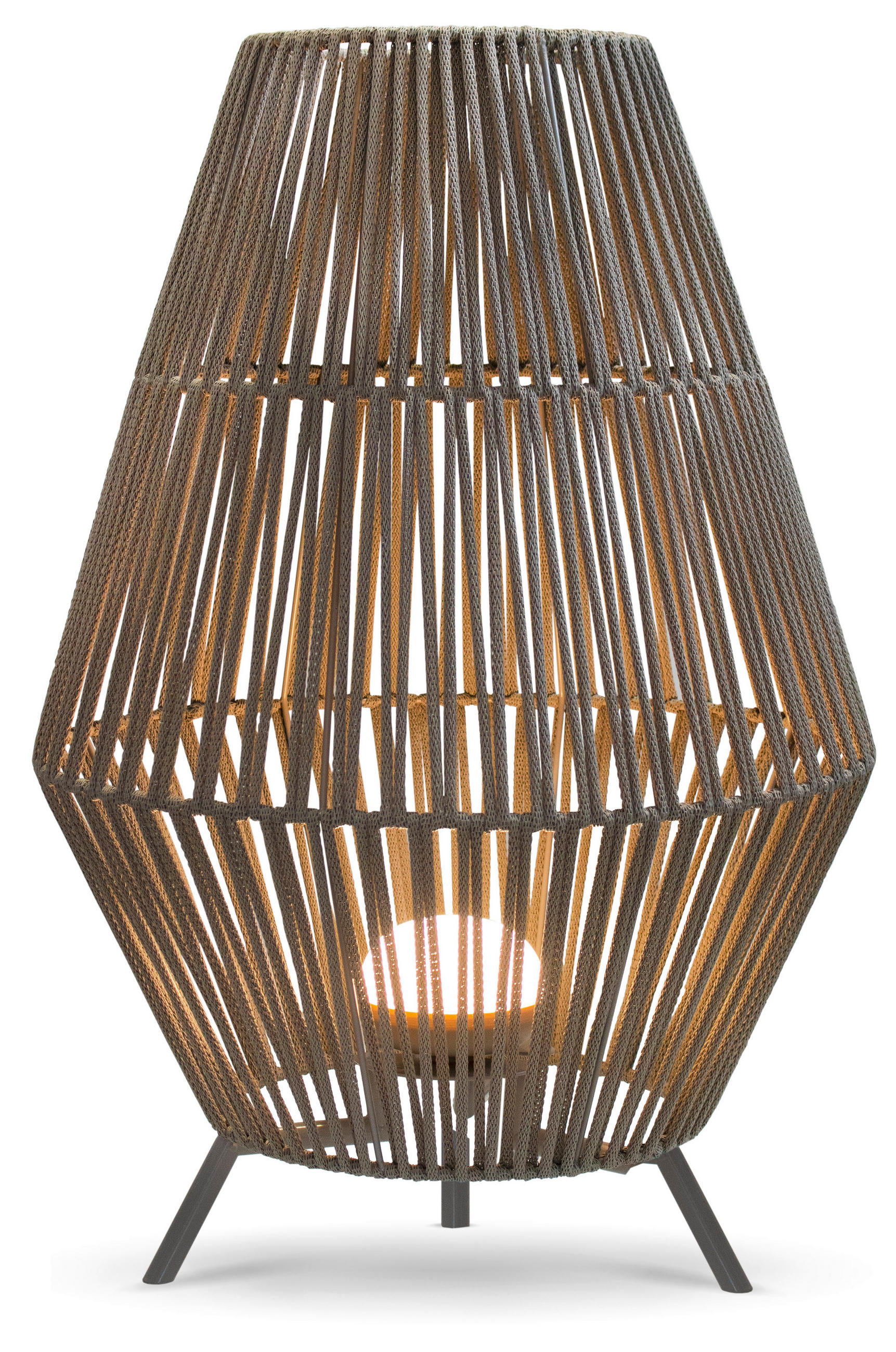 AUßENSTEHLEUCHTE Conta 48/72/48 cm   - Taupe, Natur, Kunststoff (48/72/48cm) - New Garden