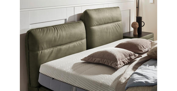 BOXSPRINGBETT 180/200 cm in Grün - Schwarz/Grün, Design, Textil/Metall (180/200cm) - Johann Jakob