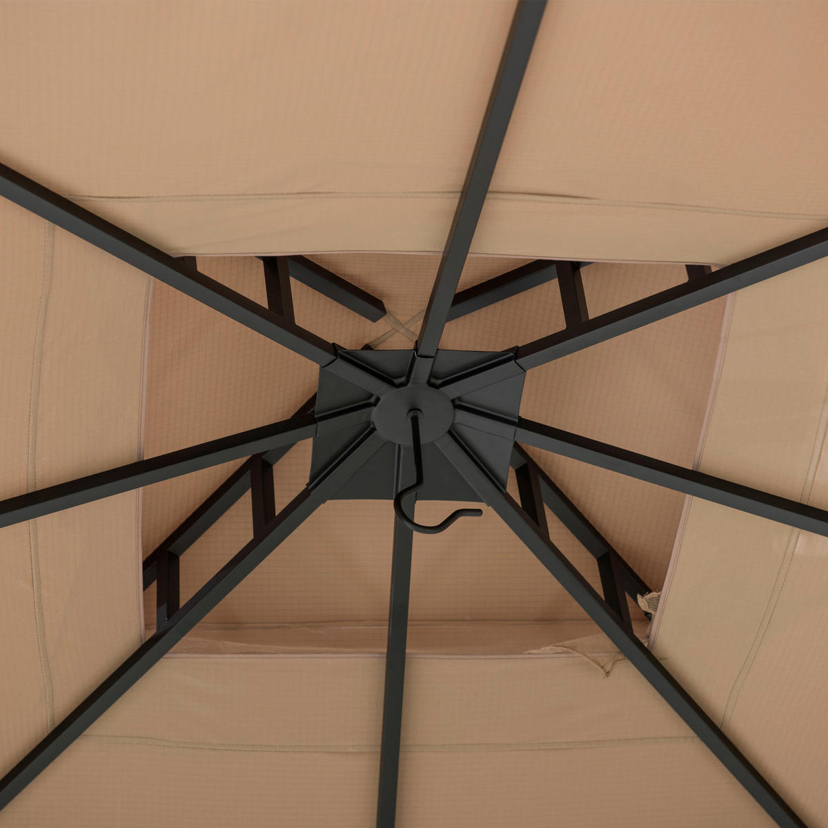 PAVILLON 340/304/340 cm   - Sandfarben/Bronzefarben, Basics, Kunststoff/Metall (340/304/340cm)