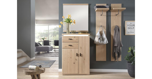 GARDEROBE Eichefarben - Eichefarben, Natur, Holz (155/204/38cm) - Linea Natura