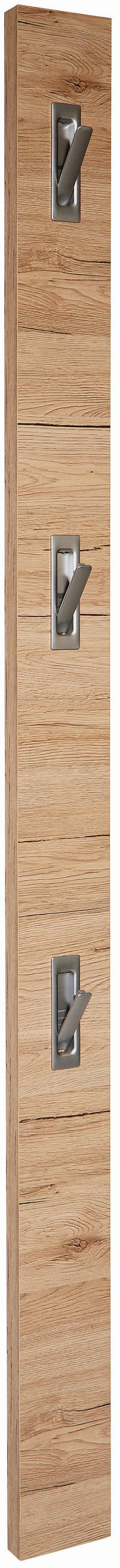 Garderobenpaneel Eiche Dekor Mit 3 Haken B: 12 Cm
