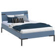 BETT 120/200 cm,  in Blau,  - Blau/Schwarz, Design, Metall (120/200cm) - Xora