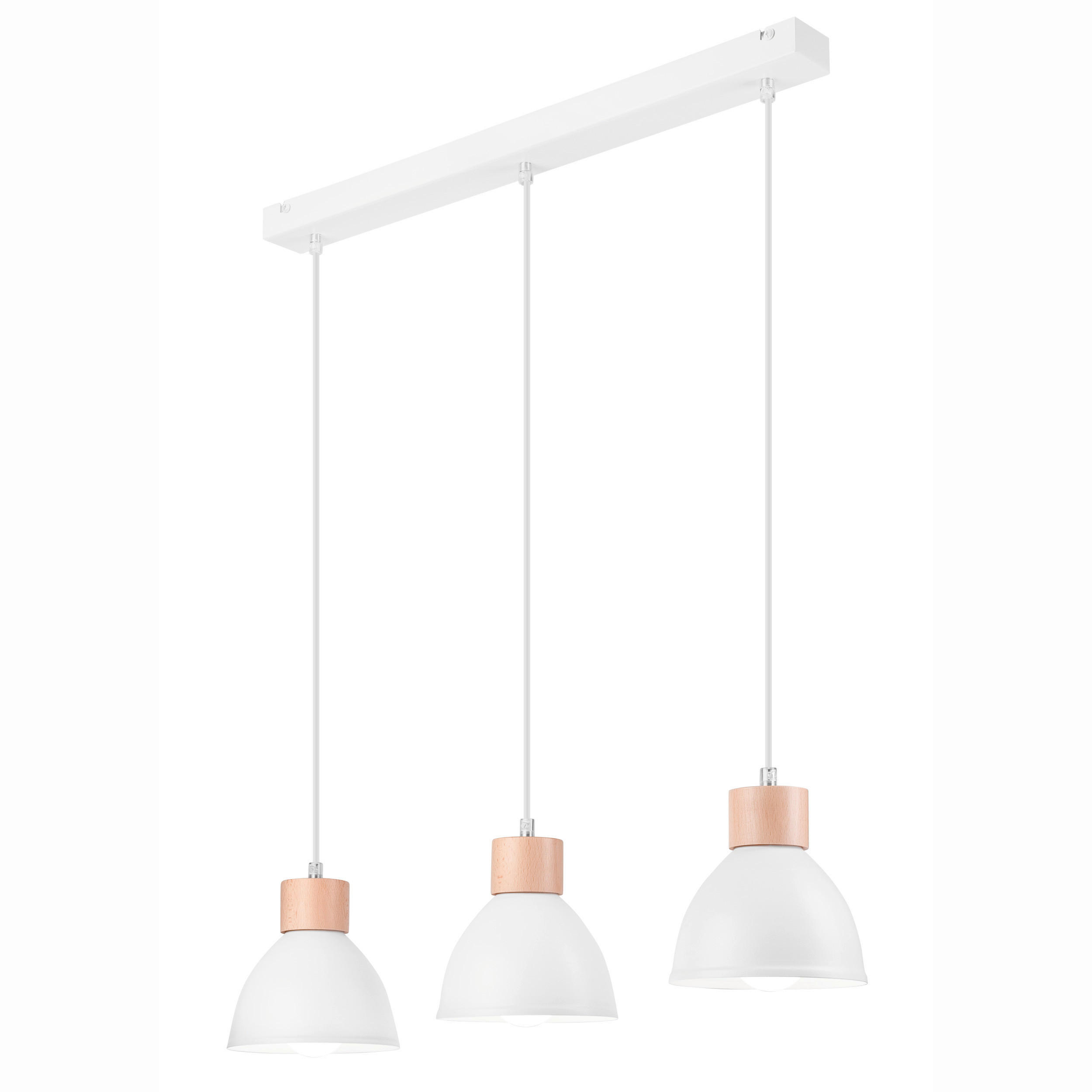 HÄNGELEUCHTE Nico 70/8/80 cm   - Weiß Hochglanz, Basics, Metall (70/8/80cm)