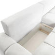 ECKSOFA in Flachgewebe Creme  - Creme/Schwarz, KONVENTIONELL, Kunststoff/Textil (256/157cm) - Carryhome