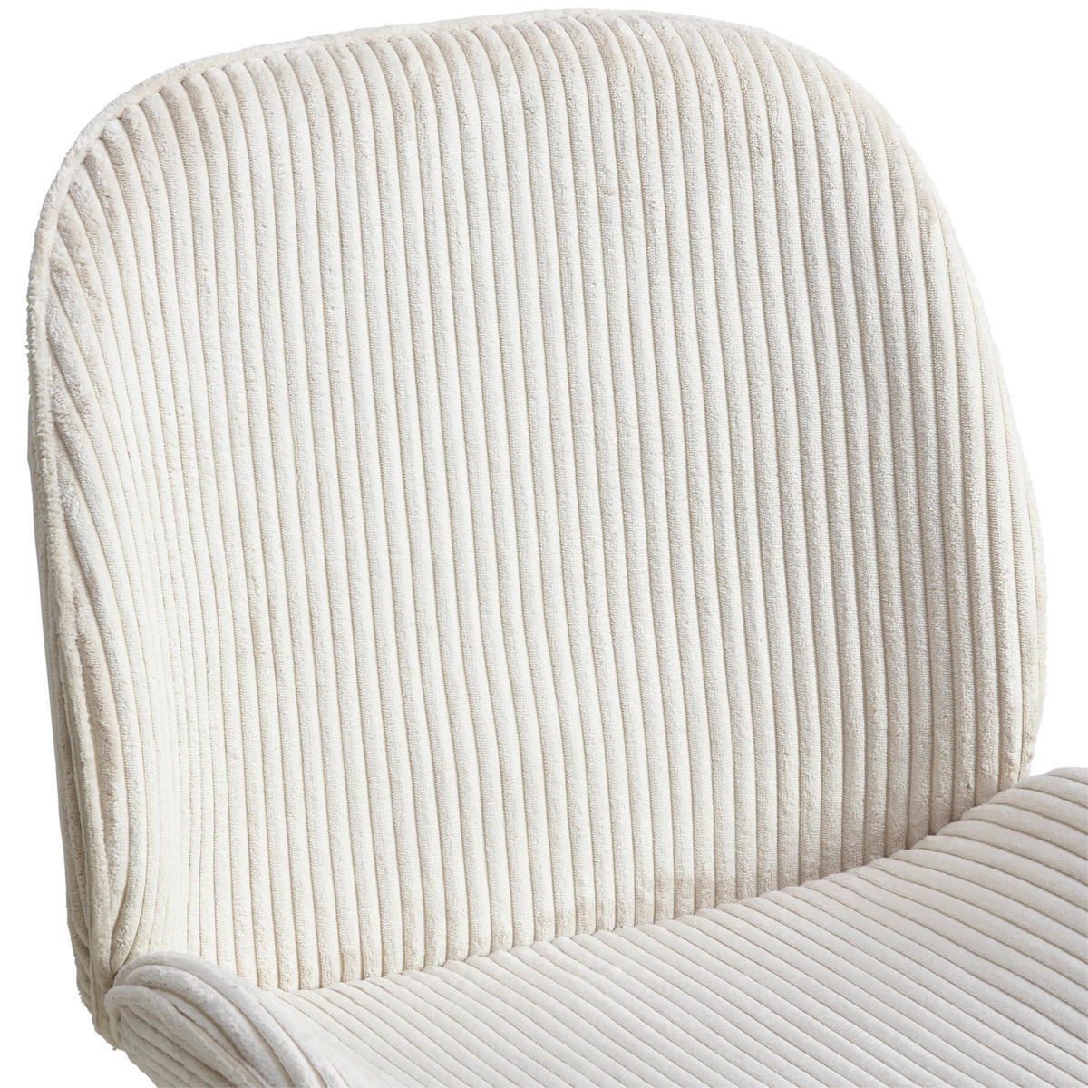 STUHL Cord Goldfarben, Beige  - Beige/Goldfarben, LIFESTYLE, Textil/Metall (48/86/60cm) - MID.YOU