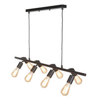 HÄNGLAMPA MIAMI 105/28/28-175 cm  - svart, Design, metall (105/28/28-175cm) - It's about Romi