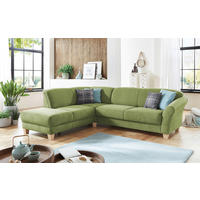 ECKSOFA  in Flachgewebe Grün  212/257 cm  - Naturfarben/Grün, KONVENTIONELL, Holz/Textil (212/257cm) - Sit & More