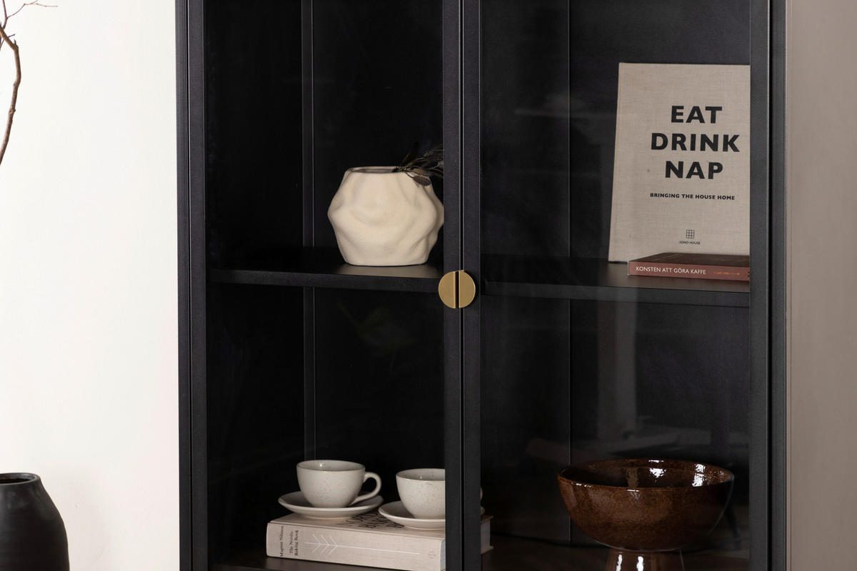 SIDEBOARD  in 90/190/40 cm  - Schwarz, Design, Metall (90/190/40cm) - Livetastic