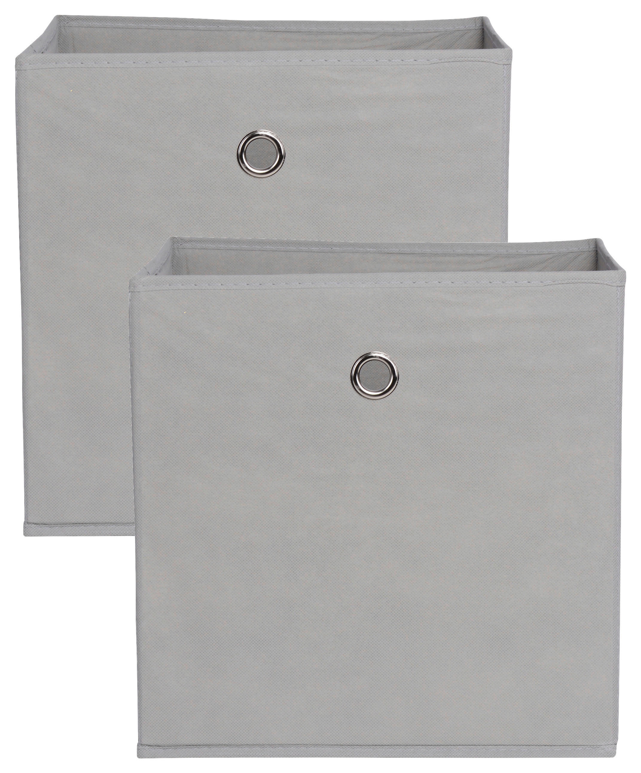 Faltbox 2er Set - Schlammfarben, Design, Textil (32/32/32cm) - Carryhome