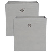 Faltbox 2er Set - Schlammfarben, Design, Textil (32/32/32cm) - Carryhome