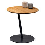 BEISTELLTISCH 50/50/49 cm Wildeiche massiv Anthrazit, Wildeiche  - Wildeiche/Anthrazit, Design, Holz/Metall (50/50/49cm) - Xora