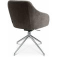 ARMLEHNSTUHL  in Aluminium Velours  - Taupe/Alufarben, Design, Textil/Metall (58/81,5-84,5/60cm) - Johann Jakob
