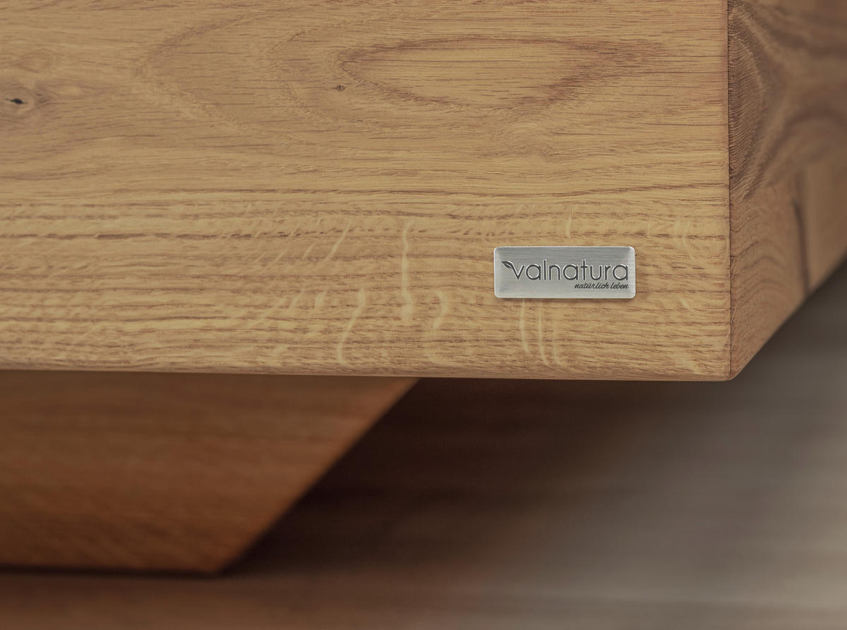BOXSPRINGBETT 180/200 cm  in Waldgrün, Wildeiche  - Waldgrün/Wildeiche, Natur, Holz/Textil (180/200cm) - Valnatura