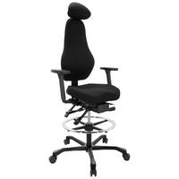 VRTLJIVI STOL tekstil črna  - črna, Basics, kovina/umetna masa (70/126/54cm) - MID.YOU