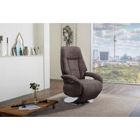 RELAXSESSEL  in Mikrofaser Anthrazit  - Edelstahlfarben/Anthrazit, Konventionell, Textil/Metall (74/111/77cm) - Sit & More