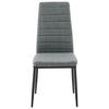 STUHL Leinenoptik Grau  - Schwarz/Grau, Design, Textil/Metall (41/98/52cm) - Ti'me