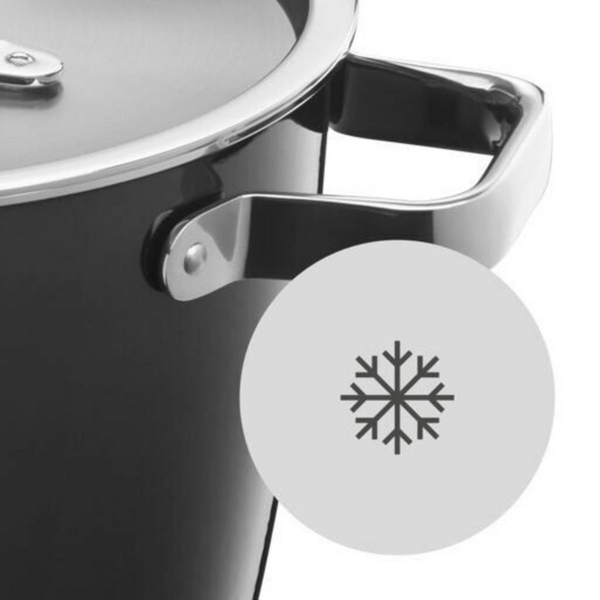 LONEC ZA MESO  železo   - barve nerjavečega jekla/črna, Basics, kovina/naravni materiali (22/14cm) - WMF