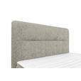 BOXSPRINGBETT 140/200 cm  in Hellgrau  - Hellgrau/Schwarz, Design, Textil/Metall (140/200cm) - Esposa